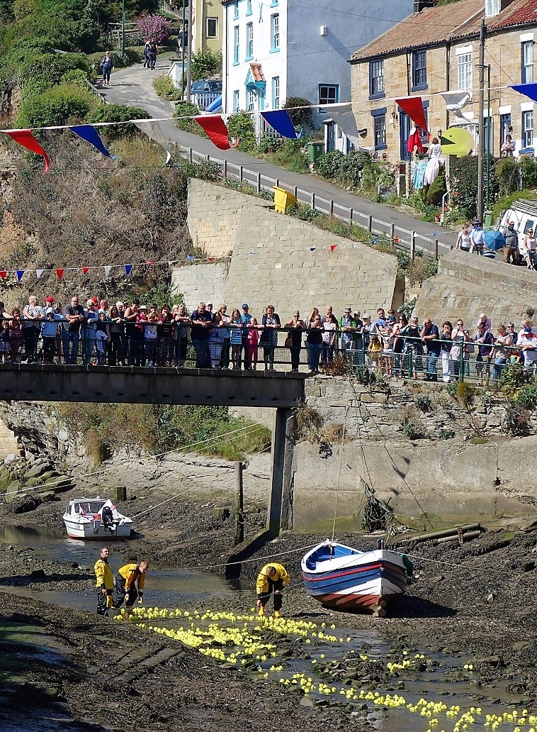 Staithes on Lifeboat Day