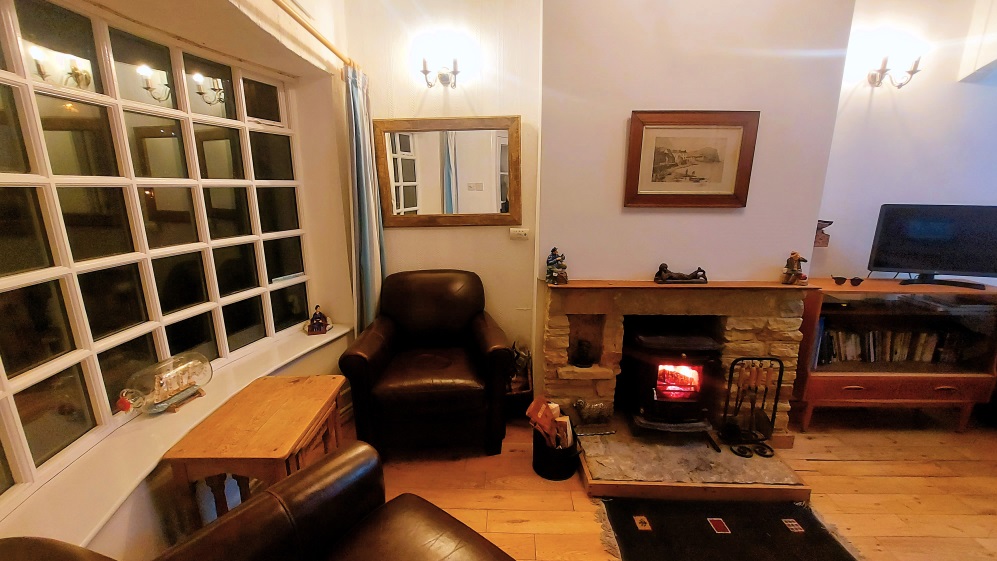 Cottage at Staithes with a woodburning stove